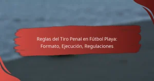 Reglas del Tiro Penal en Fútbol Playa: Formato, Ejecución, Regulaciones